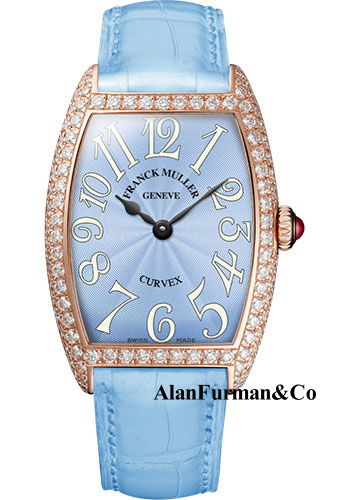 Franck Muller 18K RG Model 1752 QZ D 5N PASTEL BLUE