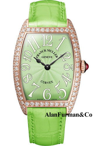 Franck Muller 18K RG Model 1752 QZ D 5N PASTEL GREEN