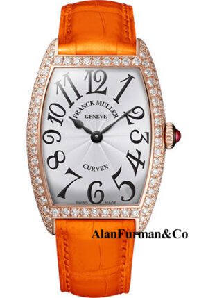 Franck Muller 18K RG Model 1752 QZ D 5N WHITE ORANGE