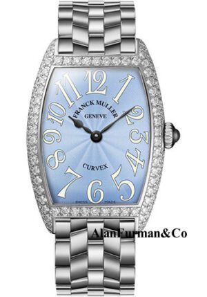 Franck Muller 18K WG Model 1752 QZ D O OG PASTEL BLUE