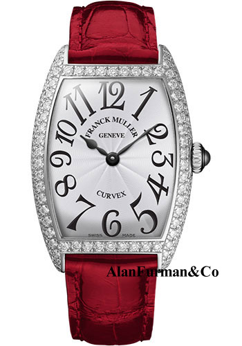 Franck Muller 18K WG Model 1752 QZ D OG WHITE RED