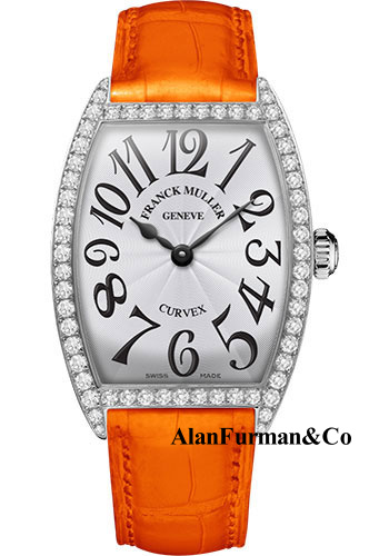 Franck Muller SS Model 6852 QZ DP AC WHITE ORANGE