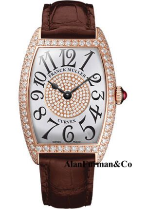 Franck Muller 18K RG Model 7502 QZ D 1P 5N WHITE BROWN