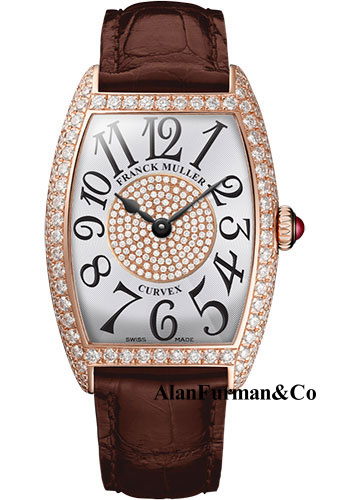 Franck Muller 18K RG Model 7502 QZ D 1P 5N WHITE BROWN