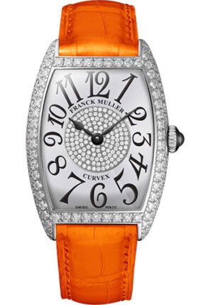 Franck Muller Platinum Model 7502 QZ D 1P PT WHITE ORANGE