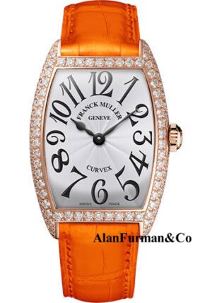 Franck Muller 18K RG Model 7502 QZ D 5N WHITE ORANGE