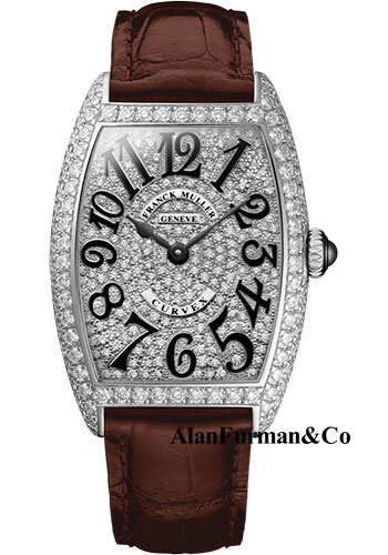 Franck Muller 18K WG Model 7502 QZ D CD OG BROWN