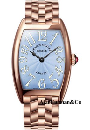 Franck Muller 18K RG Model 7502 QZ O 5N PASTEL BLUE