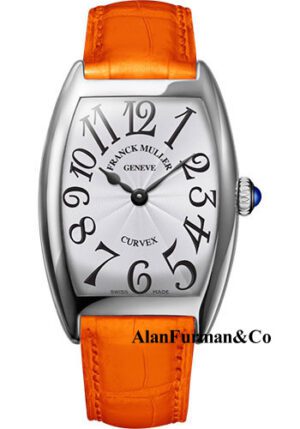 Franck Muller 18K WG Model 7502 QZ OG WHITE ORANGE