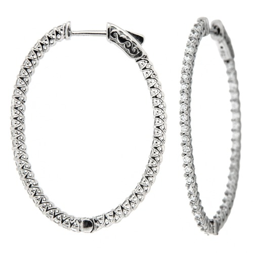 Diamond Earrings 14K WG 1.71cttw Model AFC-MJ0337-1ACE