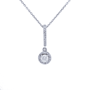Diamond Necklace 14K White Gold .50cttw AFC-SP63
