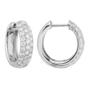 Diamond Pave 1.04CTTW 14K White Gold Model AFC-68LTW104