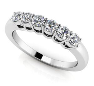 Diamond Ring 14K White Gold .31cttw Model AFC-MS100-W