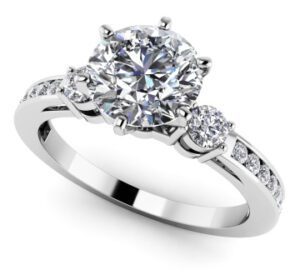 Diamond Setting 14K White Gold .35cttw Model AFC-MS103-E
