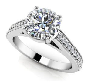 Diamond Setting 14K White Gold .20cttw Model AFC-MS205-E