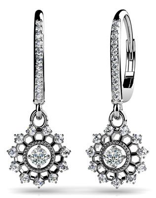Diamond Earrings 14K WG 1.17cttw Model AFC-SE26