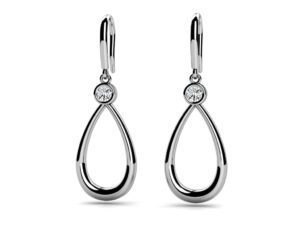Diamond & 14K WG Earrings Model AFC-SE62