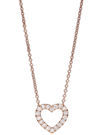 Diamond Necklace 14K Rose Gold 1.00cttw Model AFC-SP39-A