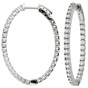 Diamond & 14K WG 2.08CTTW Earrings Model AFC-E280-5CE