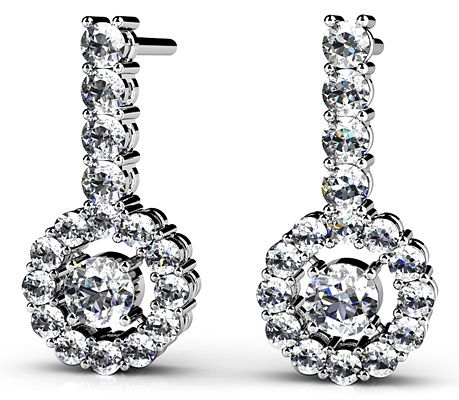 Diamond Earrings 14K WG .74cttw Model AFC-SE860