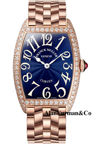 Franck Muller 18K RG Model 1752 QZ D O 5N BLUE