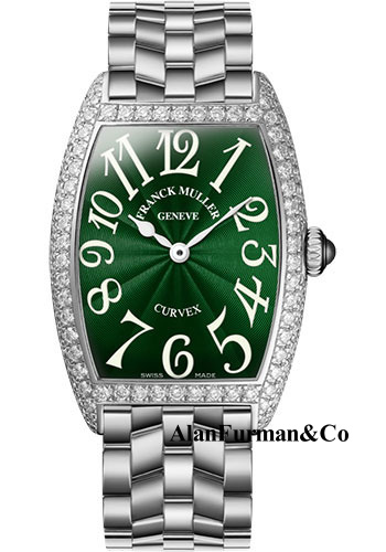 Franck Muller 18K WG Model 1752 QZ D O OG GREEN