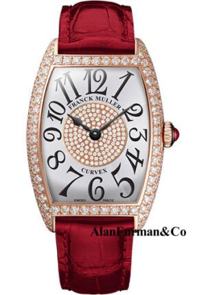 Franck Muller 18K RG Model 7502 QZ D 1P 5N WHITE RED
