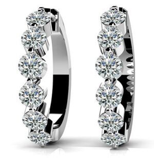 Diamond Earrings 14K WG 1.50cttw Model AFC-SE47