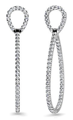 Diamond Earrings 14K WG 2.49cttw Model AFC-SE73