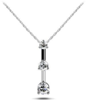 Diamond Necklace 14K White Gold .50cttw Model AFC-SP12