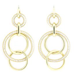 Diamond Earrings 18K Yellow Gold .76cttw Model NCE1355