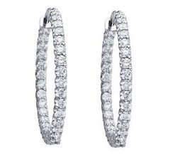 Diamond Earrings 14K WG 1.56cttw Model AFC-NCE547