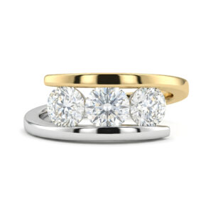 Bella Noche Ring in 14K White/Yellow Gold (AFC-RDIAL2506)