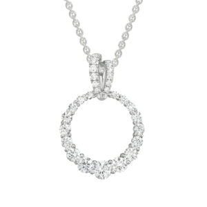 Diamond Necklace in 14K White Gold (AFC-GNJ64LDW70)