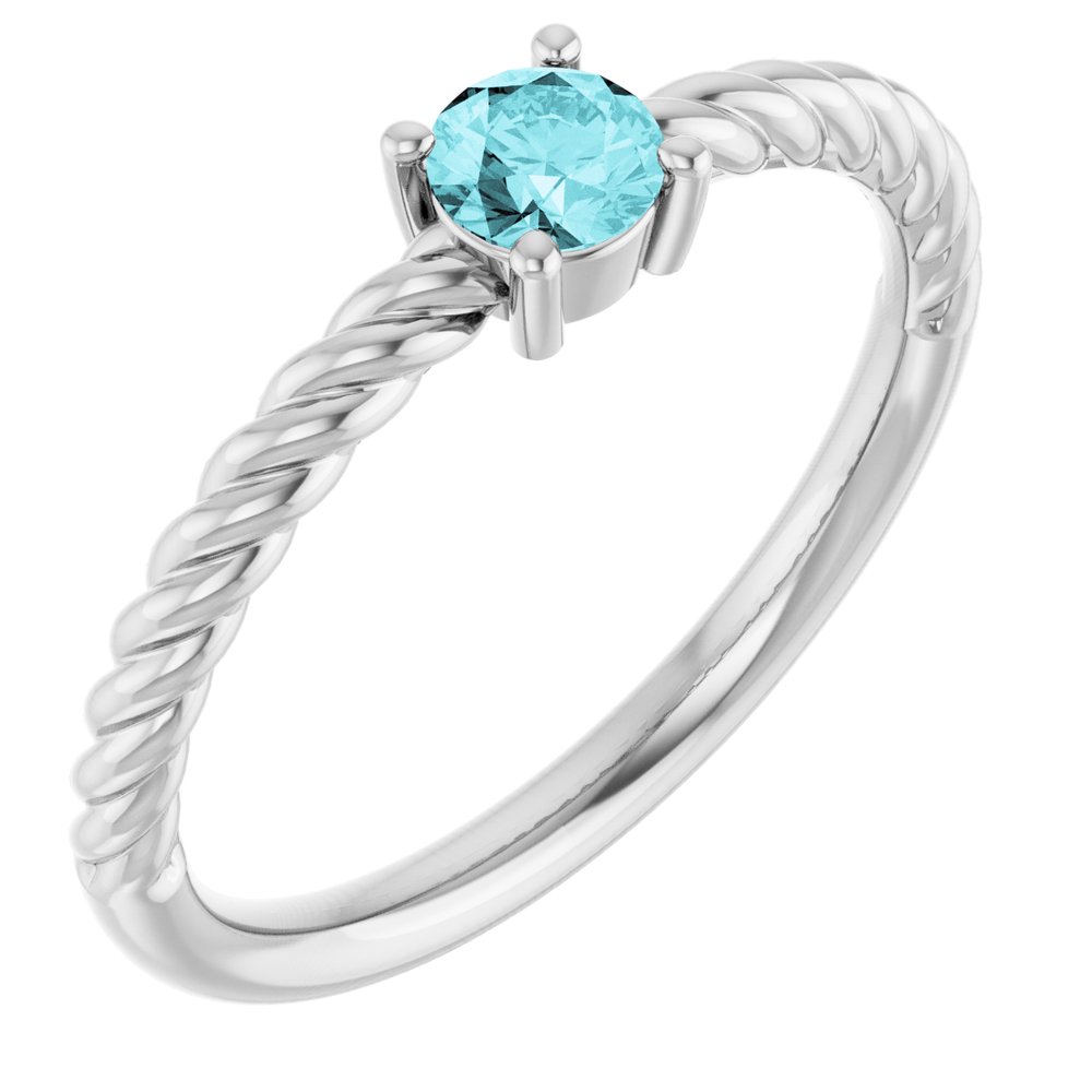 Azure Rope Solitaire Ring (AFC-72207:186:P)
