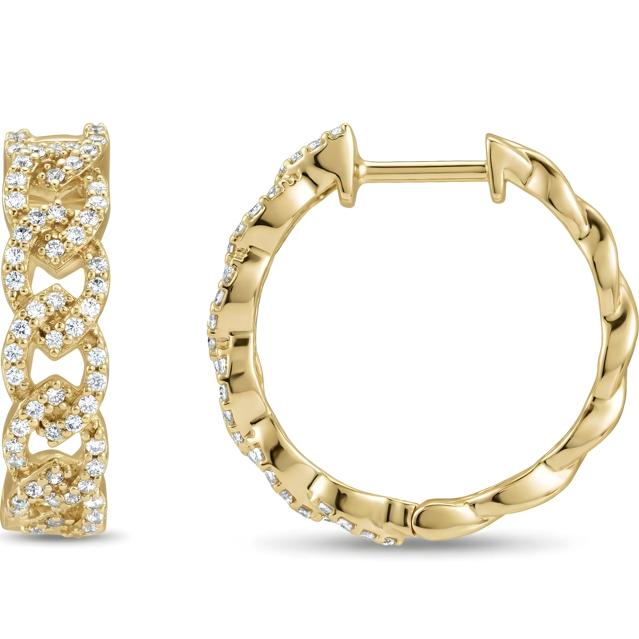 Lunaria Radiance Hoop Earrings (AFC-689044:LG600:P)